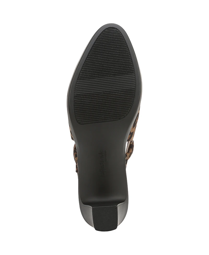 LifeStride Women's Evoke Block Heel Slingback Pumps