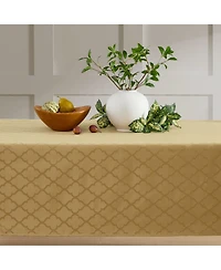 Hlc.me Modena Fabric Tablecloth, Jacquard Fabric Table Cloth for Rectangle Table, Advanced Water Resistance, Fade, Wrinkle
