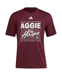 Adidas Men's Maroon Texas A&M Aggies Locker Swish Tri-Blend T-Shirt