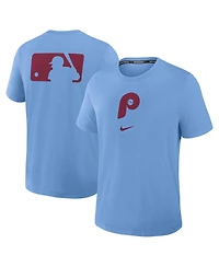 Nike Men's Light Blue Philadelphia Phillies Authentic Collection Early Work Tri-Blend Performance T-Shirt