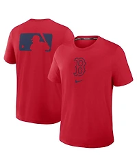 Nike Men's Red Boston Sox Authentic Collection Early Work Tri-Blend Performance T-Shirt
