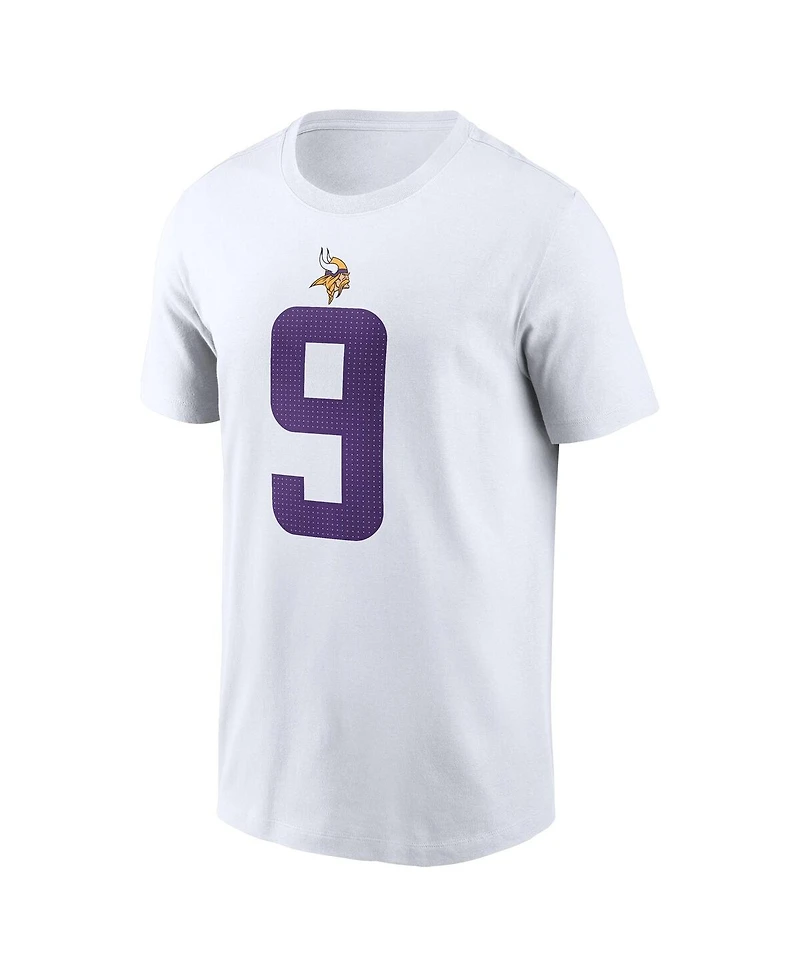 Nike Men's J.j. McCarthy White Minnesota Vikings Player Name Number T-Shirt