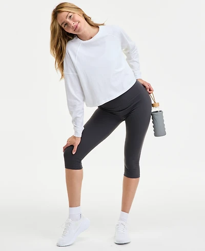 Id Ideology Women's Studio Cropped Leggings, Exclusively at Macy's