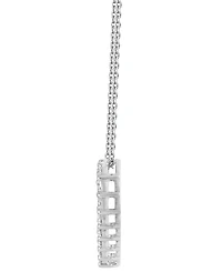 Diamond Heart Pendant Necklace (1 ct. t.w.) in 14k White Gold, 16" + 2" extender