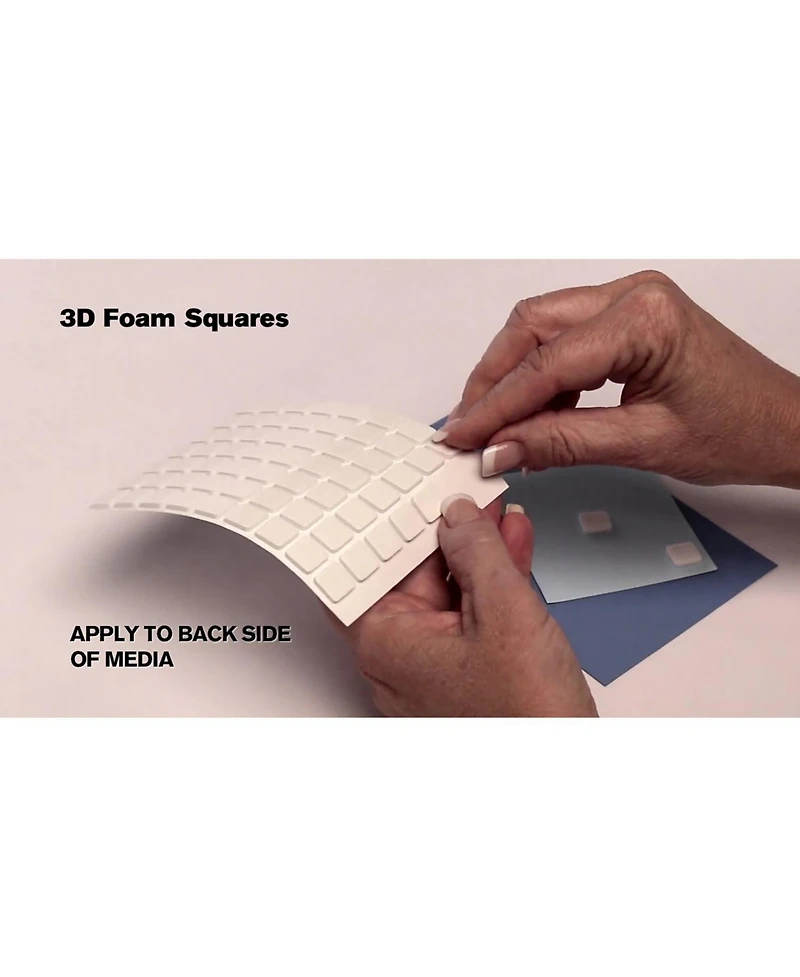 3D Foam Squares: 2mm Black Mix