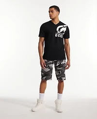 Ecko Unltd Men's Keep Tabs On Belted Cargo Shorts