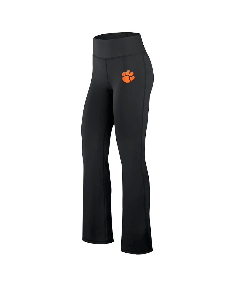 Fanatics Women's Black Clemson Tigers Training Camp Maxed Out Flare Leggings