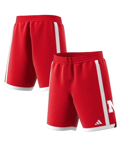 Adidas Men's Scarlet Nebraska Huskers Swingman Replica Basketball Shorts