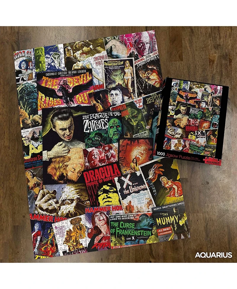 Hammer Classic Horror Movies Collage 1000 Piece Jigsaw Puzzle