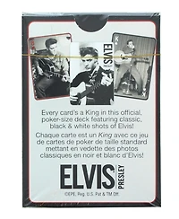 Elvis Presley Black & White Playing Cards | 52 Card Deck + 2 Jokers