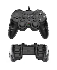 1pc Black Translucent Dual Vibration Usb Wired Game Controller for PS3 Pc Tv Box