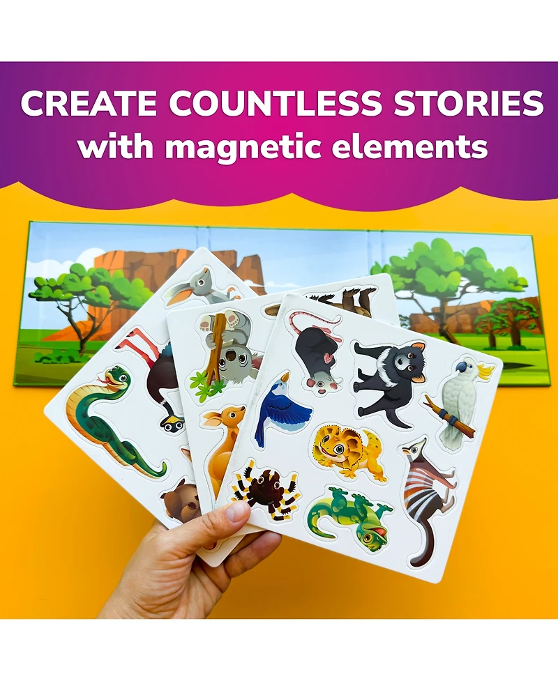 Quokka Travel Magnetic Puzzles – 20+Pcs Fun Game Toy for Kids Ages 3-5