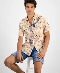 Guess Mens Floral Shirt Shorts Sneakers