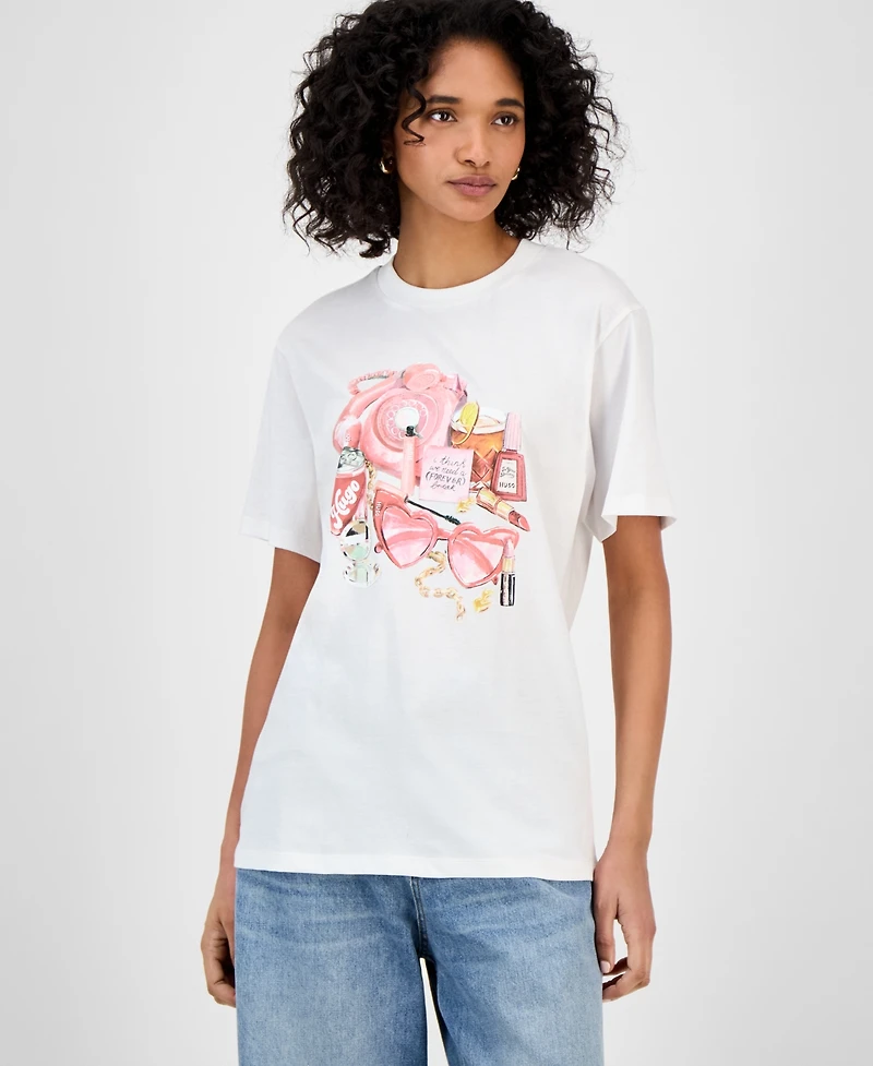 Hugo Women's Cotton Graphic T-Shirt