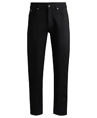 Boss by Hugo Men's Black Super-Soft Regular-Fit Jeans