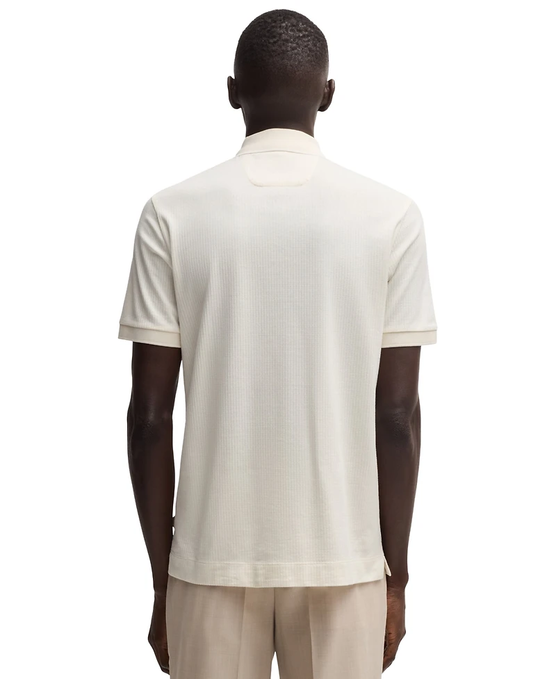 Boss by Hugo Men's Cotton-Silk Regular-Fit Polo Shirt