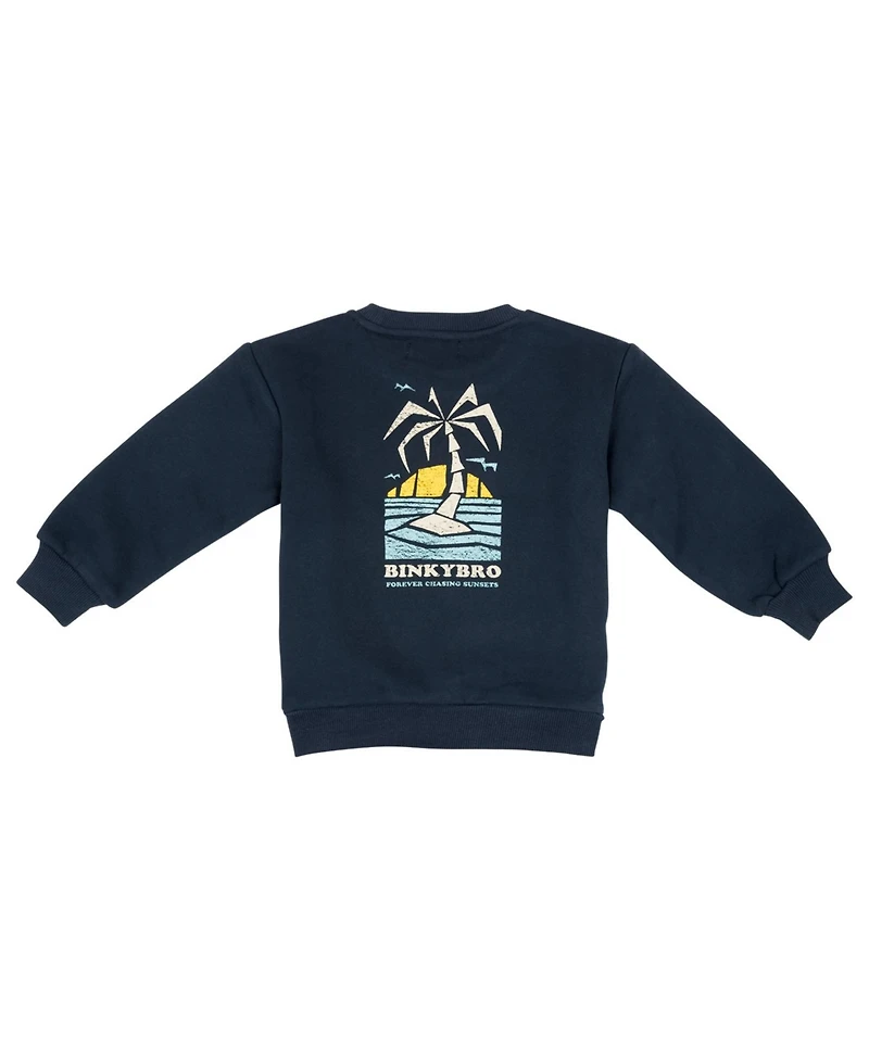 BinkyBro Boys On a Beach Crewneck