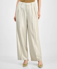 I.n.c. International Concepts Women's Metallic Linen Pants, Macy's Exclusive
