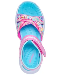 Skechers Little Girls' Jumpsters Sandal - Tie Dye BFFs Sandals from Finish Line