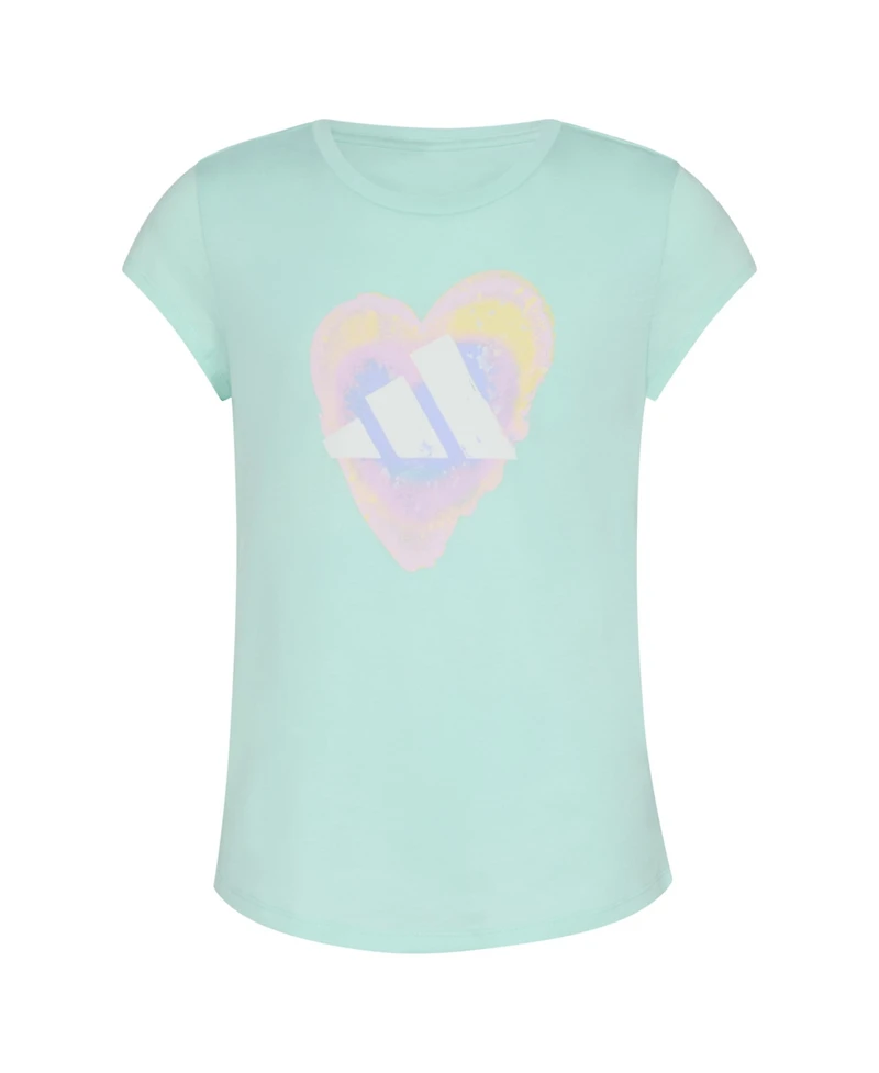 adidas Big Girls Short Sleeve Cap Sleeve T-Shirt