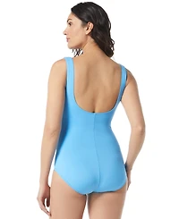 Coco Reef Contours Solitare V-Neck Underwire Tummy-Control One-Piece Swimsuit