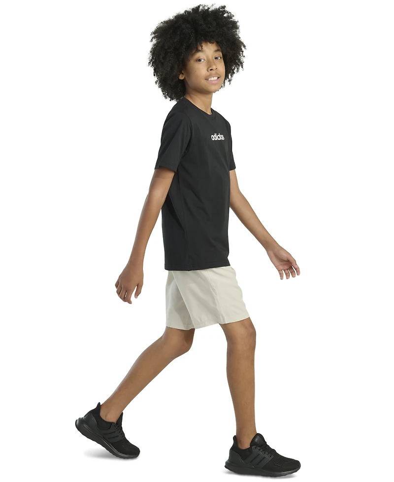 adidas Big Boys Short-Sleeve T-Shirt and Cargo Woven Shorts, 2 Piece Set