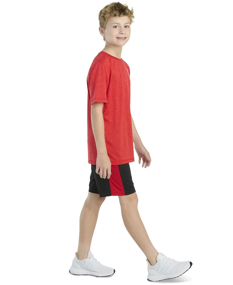 adidas Big Boys 2-Piece Short Sleeve T-Shirt and Shorts Set