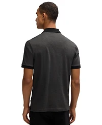Boss by Hugo Men's Regular-Fit Micro-Pattern Polo