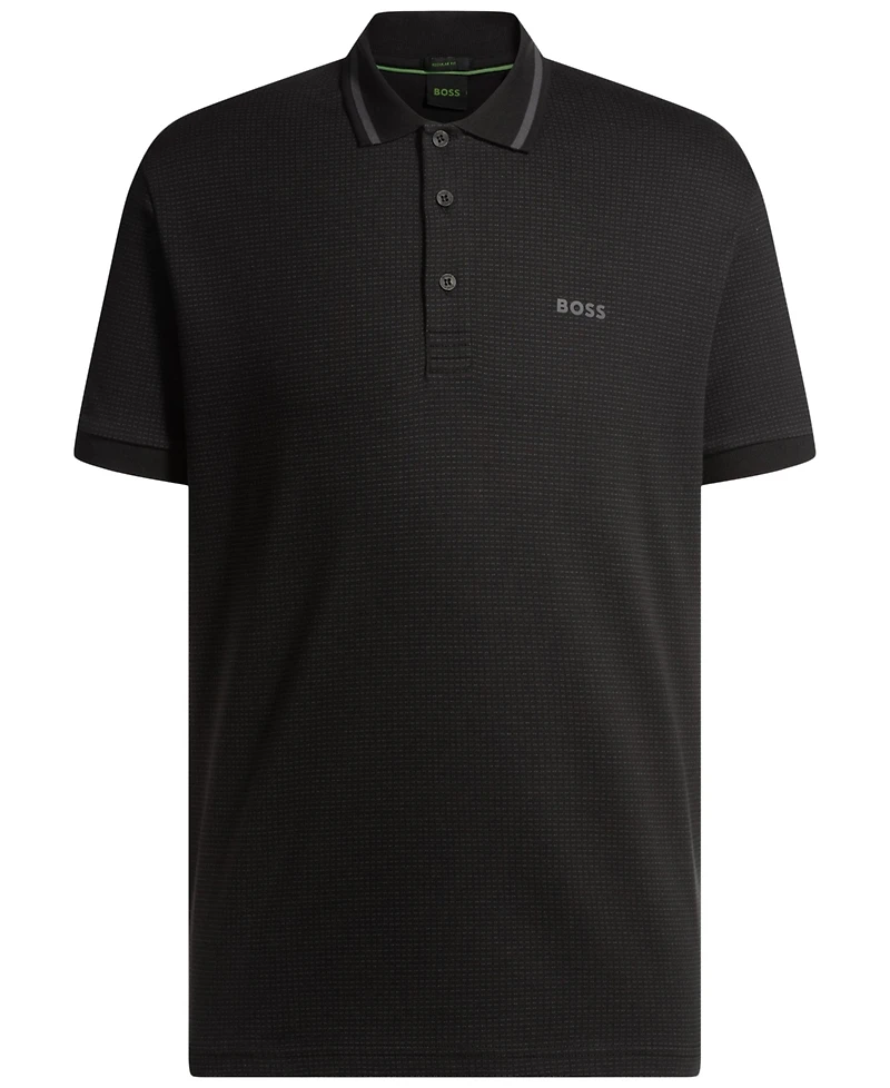 Boss by Hugo Men's Jacquard Regular-Fit Paddy Polo