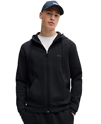 Boss by Hugo Men's Logo Print Zip-Up Hoodie