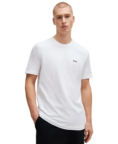 Boss by Hugo Men's Contrast Logo Regular-Fit T-Shirt
