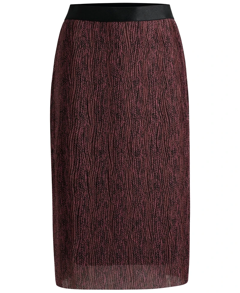 Boss by Hugo Women's Print Slim-Fit Skirt