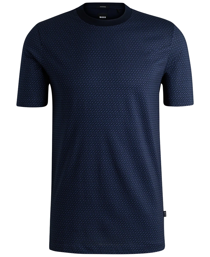 Boss by Hugo Boss Men's Two-Tone Monogram T-Shirt