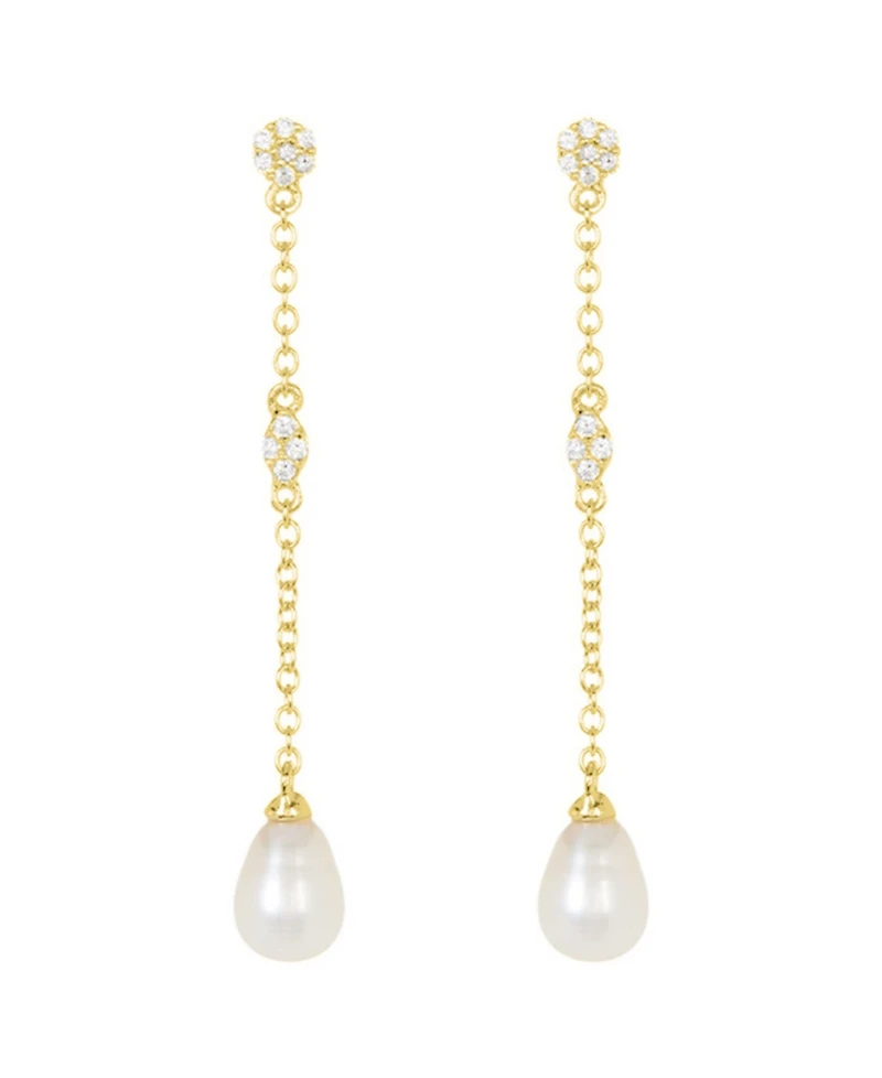 Adornia Gold Freshwater Cultivated Pearl Drop Earrings