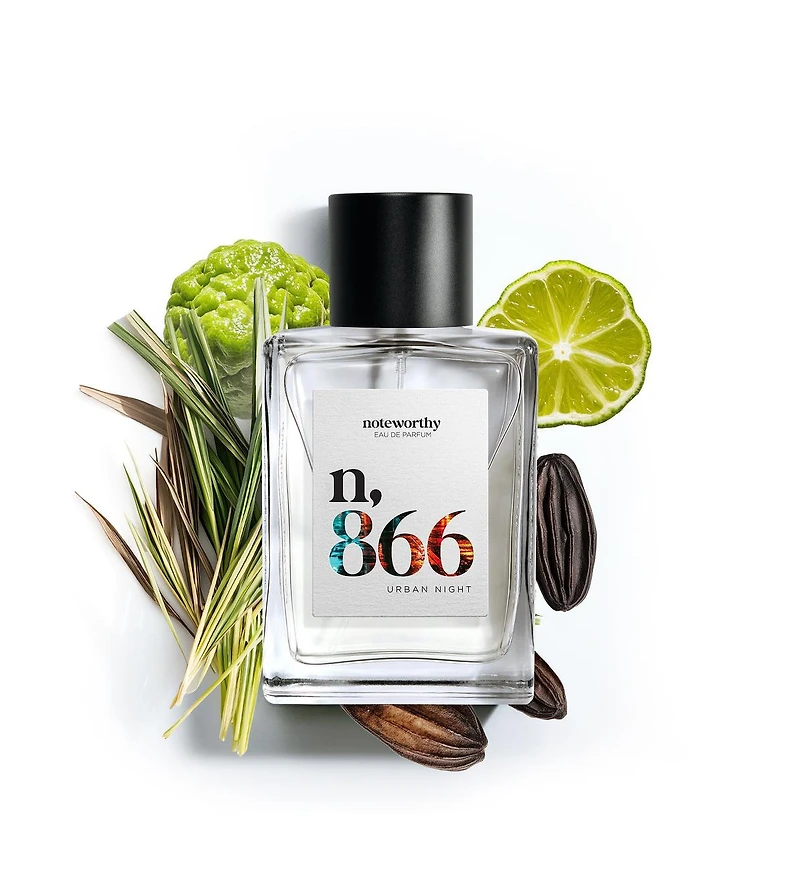 Noteworthy n,866 Eau De Parfum | Urban Night | Bergamot Vetiver Fragrance