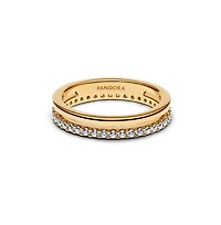 Pandora Double Band 14K Gold-Plated Ring