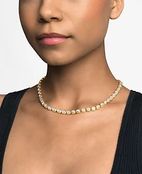 Michael Kors 14K Gold-Plated Brass Bezel-Set Necklace