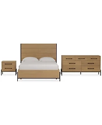 Linstead 3-Pc. Full Panel Set (Bed, Dresser & Nightstand), Created for Macy's