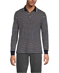 Lands' End Men's Long Sleeve Cotton Supima Polo Shirt