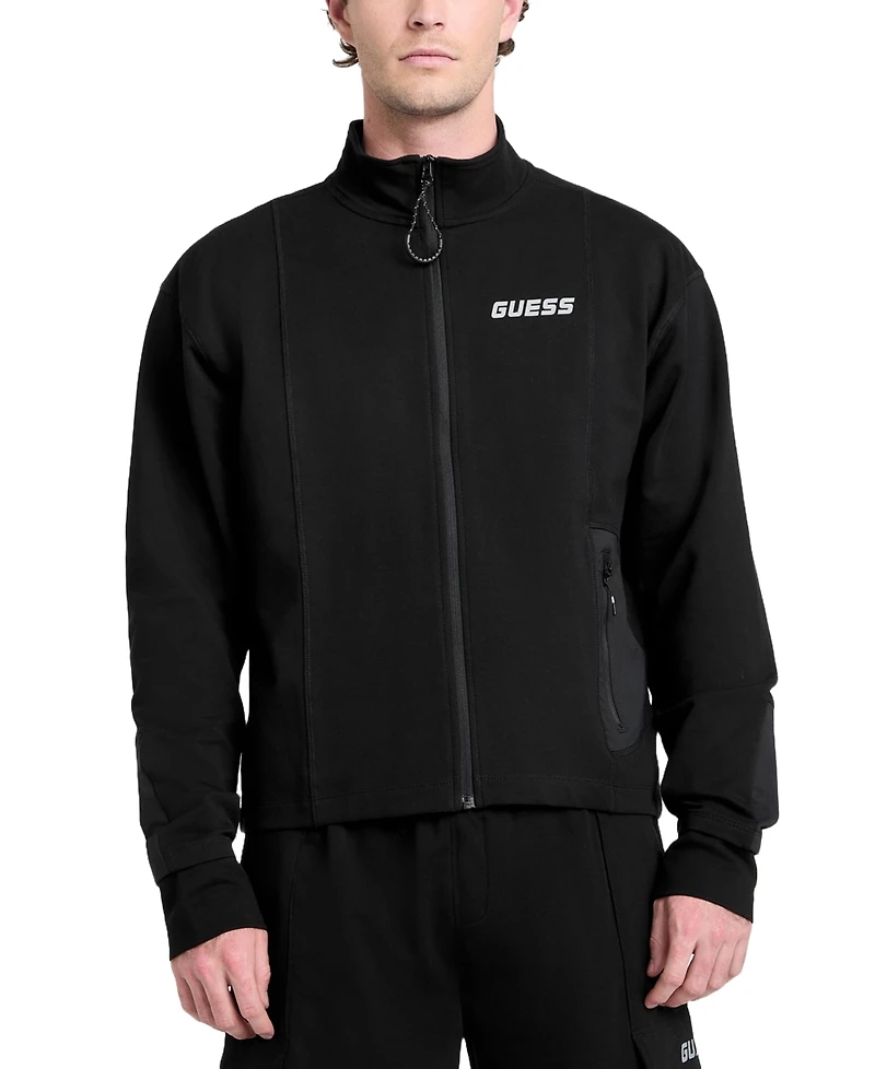 Guess Men's Full-Zip Logo Sweatshirt