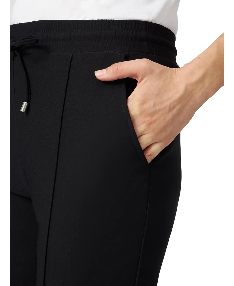 Cable & Gauge Women's Drawstring Elastic Waist Cropped Pant