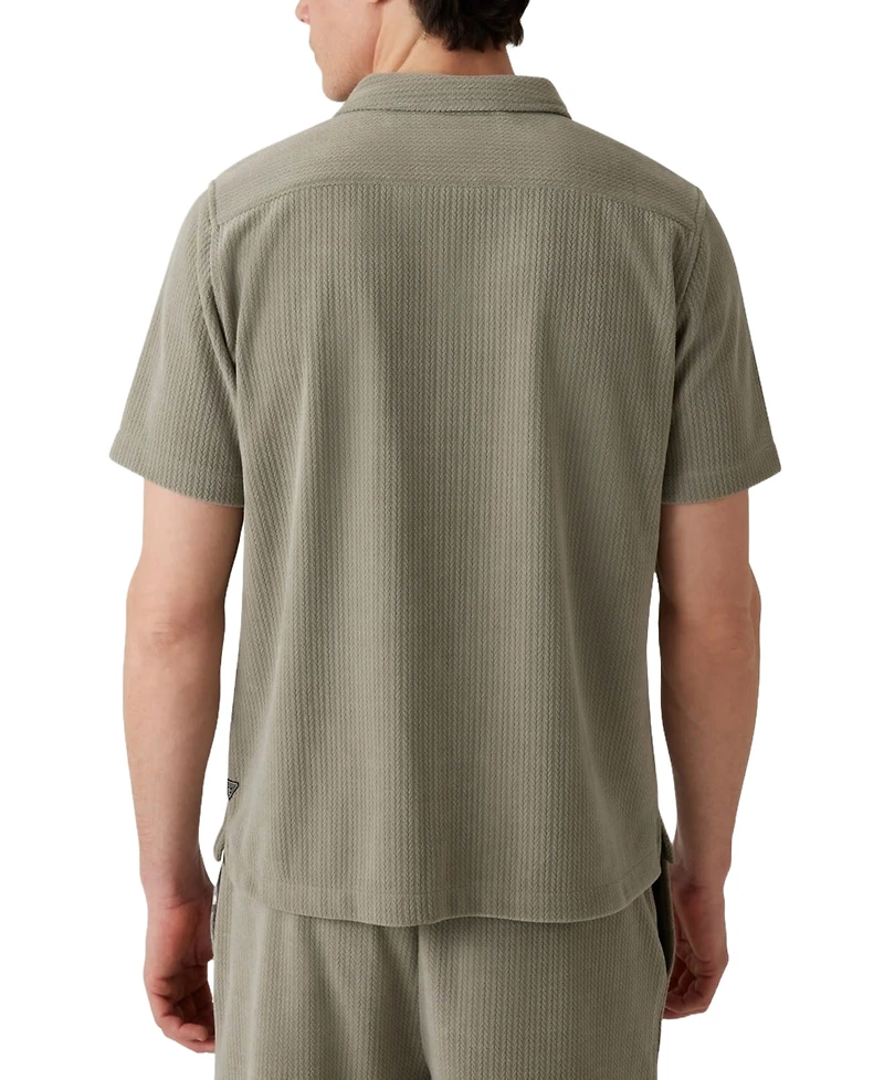 Guess Men's Baron Textured Knit Shirt
