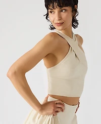 Steve Madden Women's Winnie Halter Crop Top