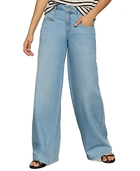 Sanctuary Women's Highland Mid Rise Wide-Leg Jeans