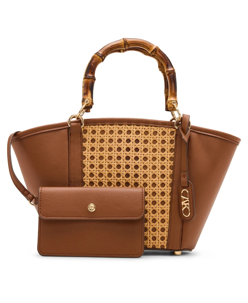 Anne Klein Caning Small Satchel Bag