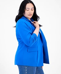 I.n.c. International Concepts Plus Size 3/4-Sleeve Blazer, Created for Macy's