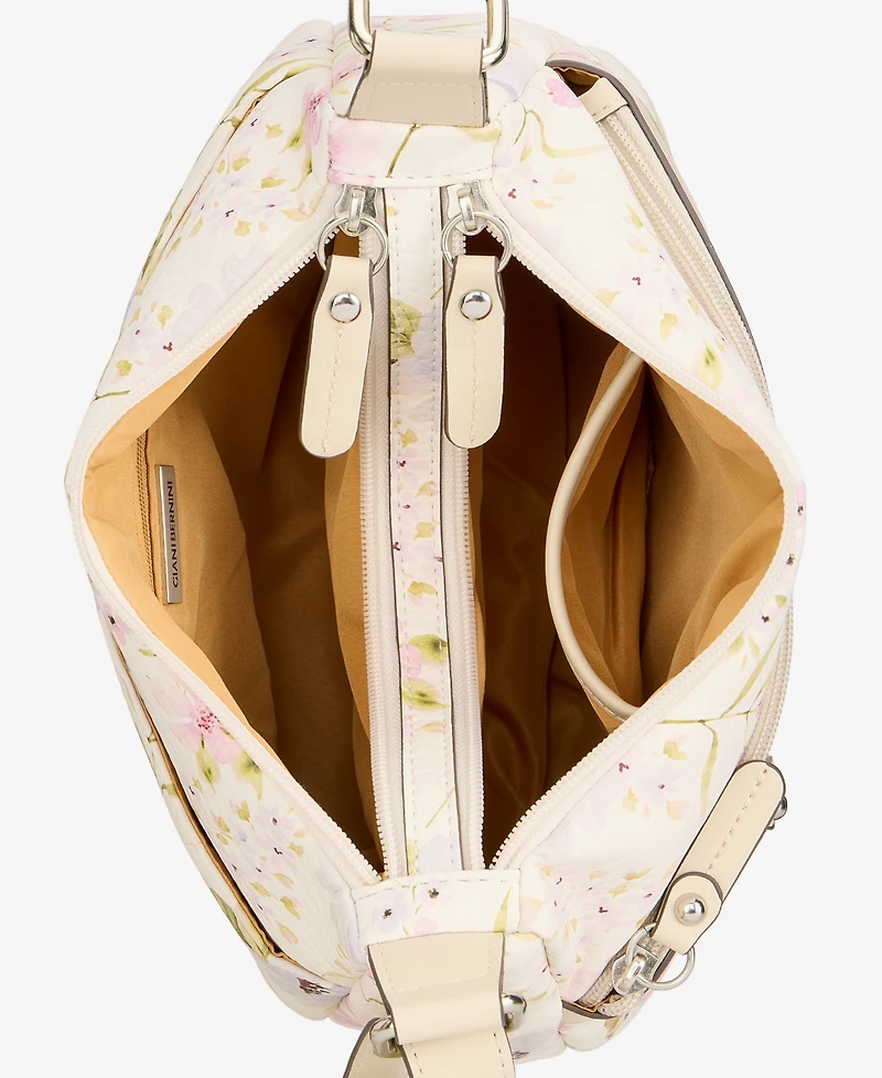 Giani Bernini Medium Floral Hobo Crossbody Bag, Exclusively at Macy's