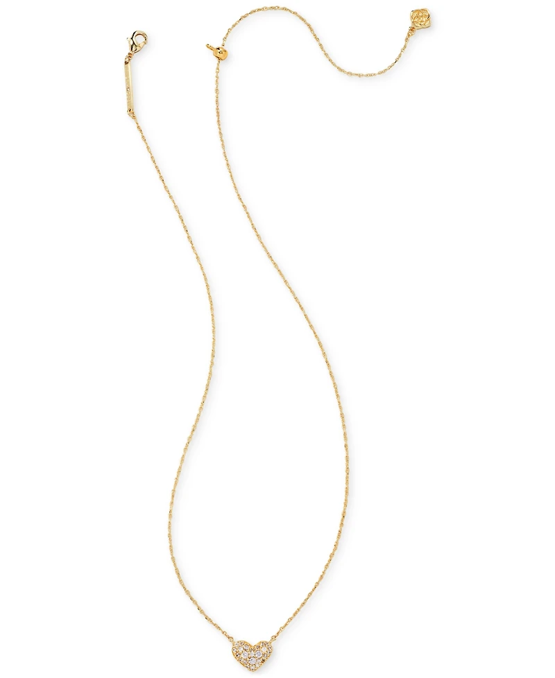 Kendra Scott 2-Pc. Set Pave Heart 19" Necklaces