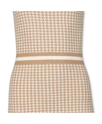 Hope & Henry Women's Organic Cotton 3/4 Sleeve Fit and Flare Sweater Dress