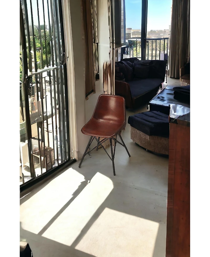 Faux Leather Side Chair for Dining Room or Office Seating